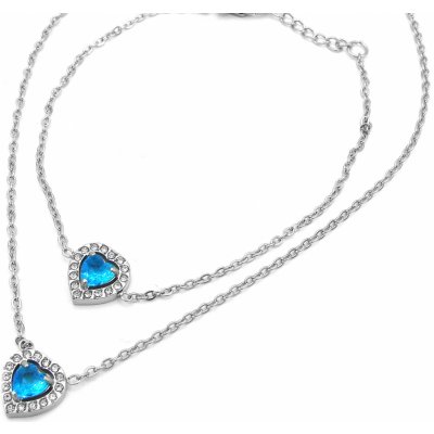 Steel Jewelry Souprava Náhrdelník a Náramek SRDCE Chirurgická ocel SET240161 – Zbozi.Blesk.cz