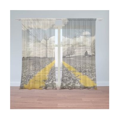 Sablio Záclony Cesta: 2ks 150x250cm – Hledejceny.cz