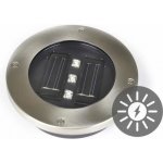 Solární zahradní vestavěné svítidlo Garth se 3 LED diodami – Zboží Mobilmania