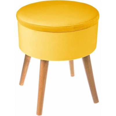 Atmosphera Čalouněná stolička s úložným prostorem Tess, pohodlné sedadlo ze dřeva a MDF – Zboží Mobilmania