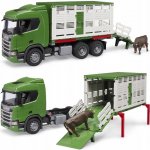 Bruder Přepravník zvířat Scania s figurkou krávy - 3548 – Zboží Mobilmania