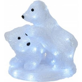 Lední medvědi LED medvídci dekorativní ozdoba