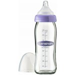Lansinoh skleněná kojenecká láhev s NaturalWave TM savičkou 240ml – Zboží Dáma