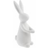 Storefactory Velikonoční dekorace IDA Bunny 13 cm, bílá barva, porcelán