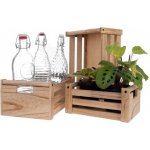 Orion Dřevěná bedýnka natural 31 x 21 x 14 cm – Sleviste.cz