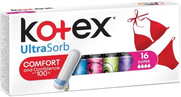 Kotex Ultra Sorb Super tampons 16 pieces - VMD parfumerie - drogerie