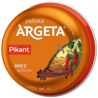 Argeta Paštika Kuřecí, Pikantní 95g – Zboží Dáma