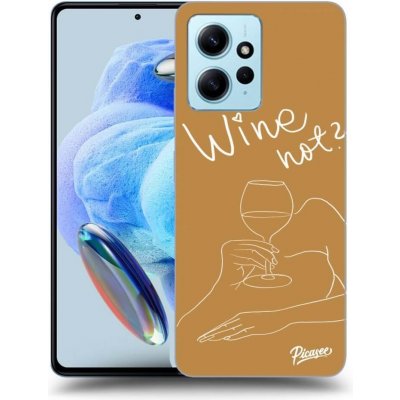 Pouzdro Picasee silikonové Xiaomi Redmi Note 12 4G - Wine not černé