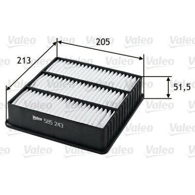 Vzduchový filtr VALEO 585243 – Hledejceny.cz