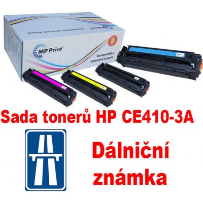 MP Print HP Sada tonerů CE410X-3A, CMYK, + dálniční známka – Hledejceny.cz