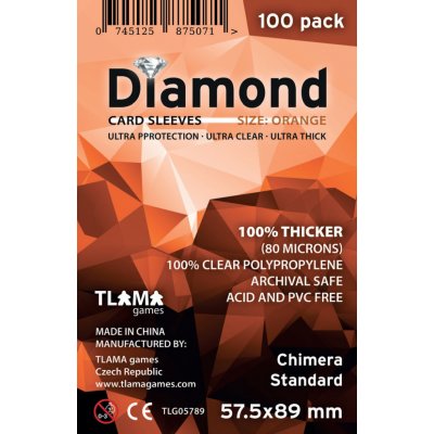 Tlama games Diamond Orange: Chimera Standard 57,5x89 mm 80 mikronů, 100 ks Obaly – Zboží Živě