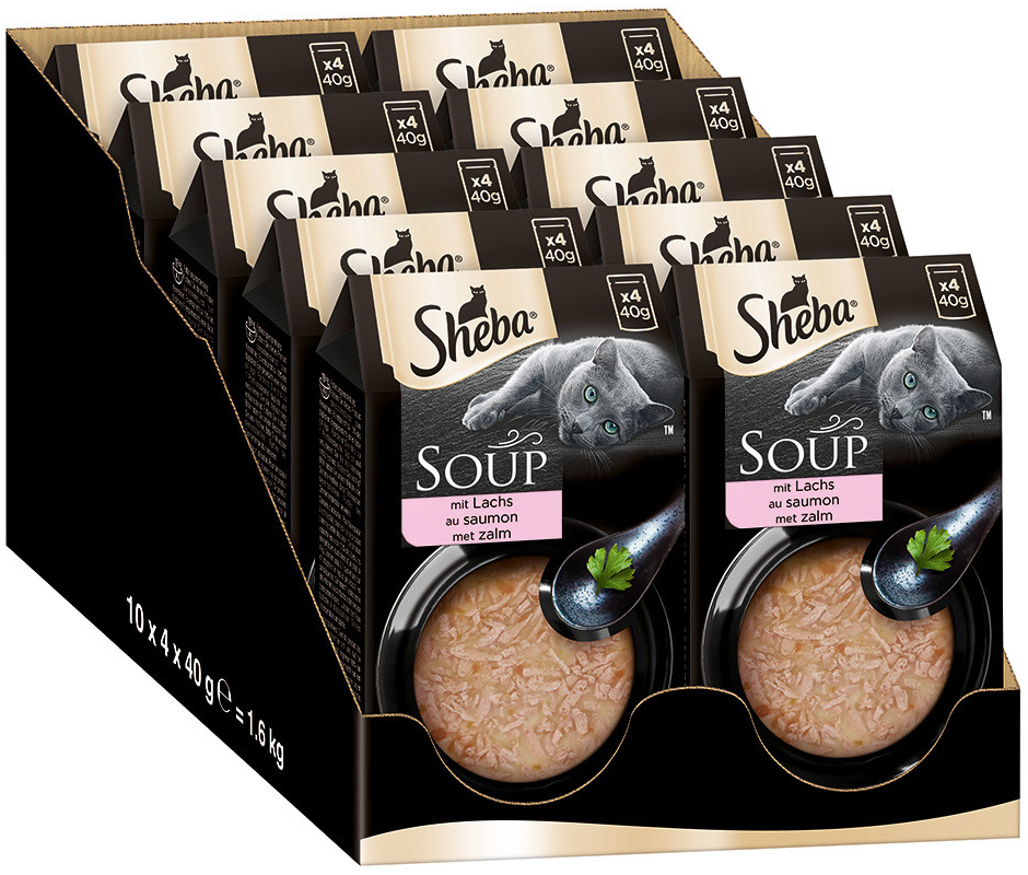 Sheba Classic Soup Losos 40 x 40 g