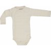 Kojenecké body LODGER Body Romper Solid Long Sleeves Ivory