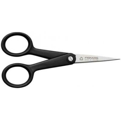 Nůžky FISKARS vyšívací 13cm recyklované černé 1074541 NOVINKA 2025 – Zboží Mobilmania
