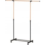 4Living Mobilní věšák na šaty CASCIA 43 x 145 x 160 cm kovový černá – Sleviste.cz