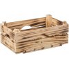 Úložný box ČistéDřevo Opálená dřevěná bedýnka 34 x 20 x 14 cm