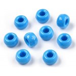 Akrylové korálky - pony beads - tmavě modré - 6 x 9 mm - 10 ks – Sleviste.cz
