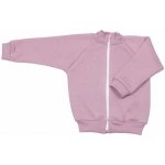 MKcool Kojenecká mikina zip z počesané teplákoviny MK2432 starorůžová – Zboží Dáma