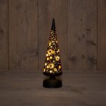 NIPEKO Dekor.jehlan černý 30cm LED – Hledejceny.cz