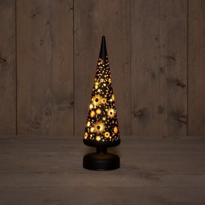NIPEKO Dekor.jehlan černý 30cm LED – Hledejceny.cz