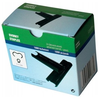 Spony ROCAFIX Zn+PVC zelené 1000 ks