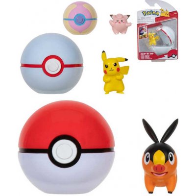 TCG Clip and Go set Pokeball s figurkou 6 druhů – Zboží Mobilmania