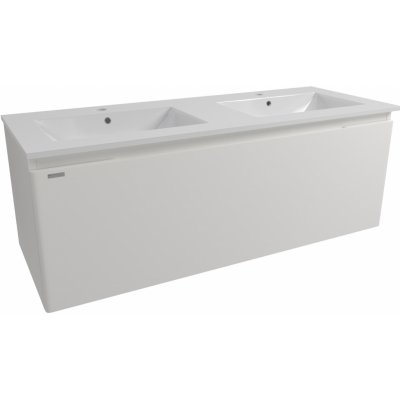 NATUREL Koupelnová skříňka s umyvadlem Naturel Ancona 120x45x46 cm bílá ANCONA2120DVB - ANCONA2120DVB – Zboží Mobilmania