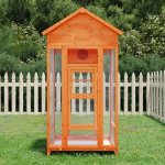 Vidaxl Ptačí voliéra masivní borové dřevo 91,5 x 53 x 170 cm – Zboží Dáma