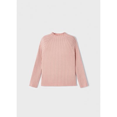 Mayoral svetr žebro světle růžová – Zboží Dáma