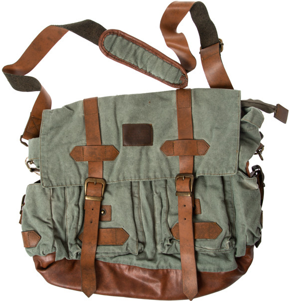 OldCottonCargo BALTIMORE BAG 7019 zelený 14 l