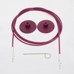 Výměnné lanko KnitPro 60 cm fialová – Zboží Dáma