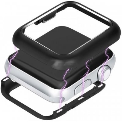 SES Magnetický hliníkový ochranný rámeček pro Apple Watch 38 mm 2.+3.série - černý 7043 – Zboží Živě