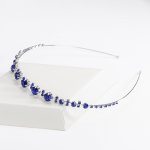 B-TOP Čelenka do vlasů s barevnými kamínky Druh barvy: Modrá – Zboží Dáma