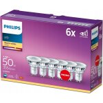 Philips LED Classic spot 4.6-50W, GU10, 2700K, set 6ks 929001215233 – Zboží Živě