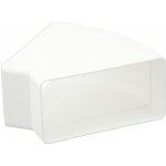 Vents Koleno pro čtyřhranné potrubí 45st. vodorovné 204x60 mm PVC – Hledejceny.cz