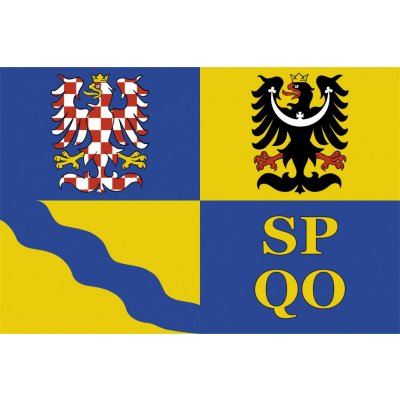 Vlajka Olomouckého kraje vlajka - 30 x 45 cm - tunel, karabina – Hledejceny.cz