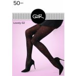 Gatta Lovely wz.02 50 DEN černá-rosso – Zboží Dáma