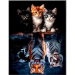 NORIMPEX Diamantové malování Kočky a šelmy 30 x 40 cm – Hledejceny.cz