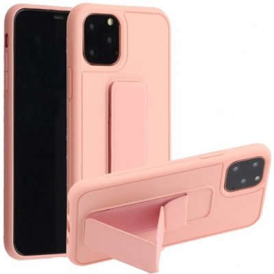 Pouzdro AppleKing s funkcí stojánku / úchytu iPhone 12 / 12 Pro - růžové – Zboží Mobilmania