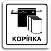 Piktogram Accept Piktogram "kopírka" (80 × 80 mm) (bílá tabulka - černý tisk)