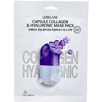 Lebelage Plátýnková pleťová maska s kolagenem Dr. Capsule Collagen Mask Pack 25 ml 1 ks – Hledejceny.cz