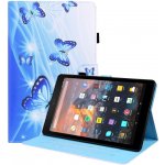 Vsechnonamobil ART Zaklápěcí obal Amazon Kindle Fire HD 10 2019 / 2017 9. generace / 7. generace 54297 blue butterflies – Zboží Živě
