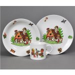 CZ Dětská jídelní sada porcelán PERNÍKOVÁ CHALOUPKA 3 ks – Sleviste.cz
