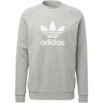 adidas Originals TREFOIL CREW mikina šedá – Zboží Mobilmania