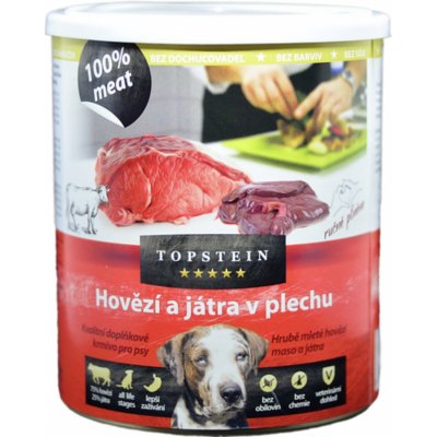 Topstein Hovězí s játry v plechu 0,8 kg – Hledejceny.cz