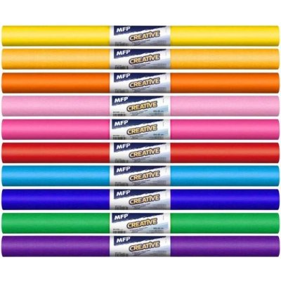 Krepový papír Krepový papír role 50x200cm mix spectrum 10barev – Sleviste.cz