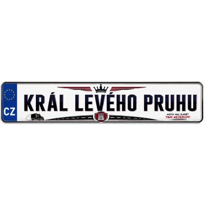 Bezvadary.cz | SPZ za sklo kamionu s vlastním textem pro levý pruh 20x4,2 cm / PVC plast 3mm / bez přísavek zk32 – Hledejceny.cz