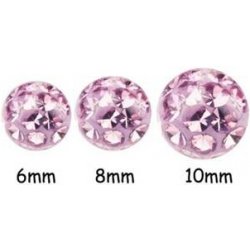 Šperky4U náhradní kulička s krystaly Swarovski závit Violet ND01023-05-VI