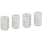 Čepičky na ventilky hliníkové stříbrné - 4ks | Zboží Auto