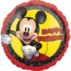 Balónek Amscan Foliový balonek Mickey Mouse Happy Birthday 43 cm